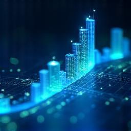 Grafik, die Datenanalyse und Performance-Verbesserung darstellt