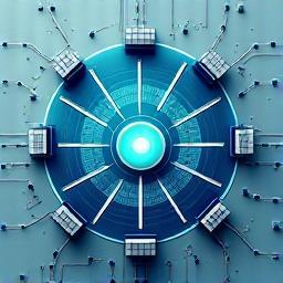 Diagramm einer komplexen Netzwerkarchitektur